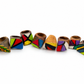 Dominican Guayacán Wood Hand-Painted Colorful Statement Ring Collection
