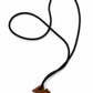 Dominican Guayacán Wood Taíno Fish Pendant Necklace