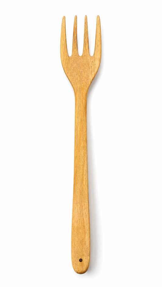 Dominican Guayacán Wood Long Serving Fork
