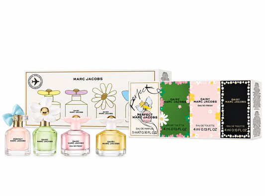 Marc Jacobs Daisy & Perfect Miniature Fragrance Set (Luxury 4-Piece Set)