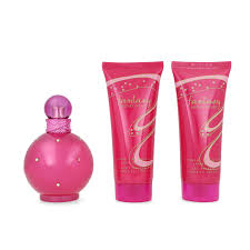 Fantasy Perfume Set Eau de Spray 100ml Body Souffle 100ml and Shower Gel 100ml