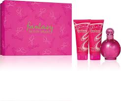 Fantasy Perfume Set Eau de Spray 100ml Body Souffle 100ml and Shower Gel 100ml