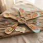 Handcrafted Set of 5 Hand-Painted Tropical Fish Motif Guayacán Wood Spoons