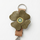 Artisanal Leather Flower Keychain (Made in RD)
