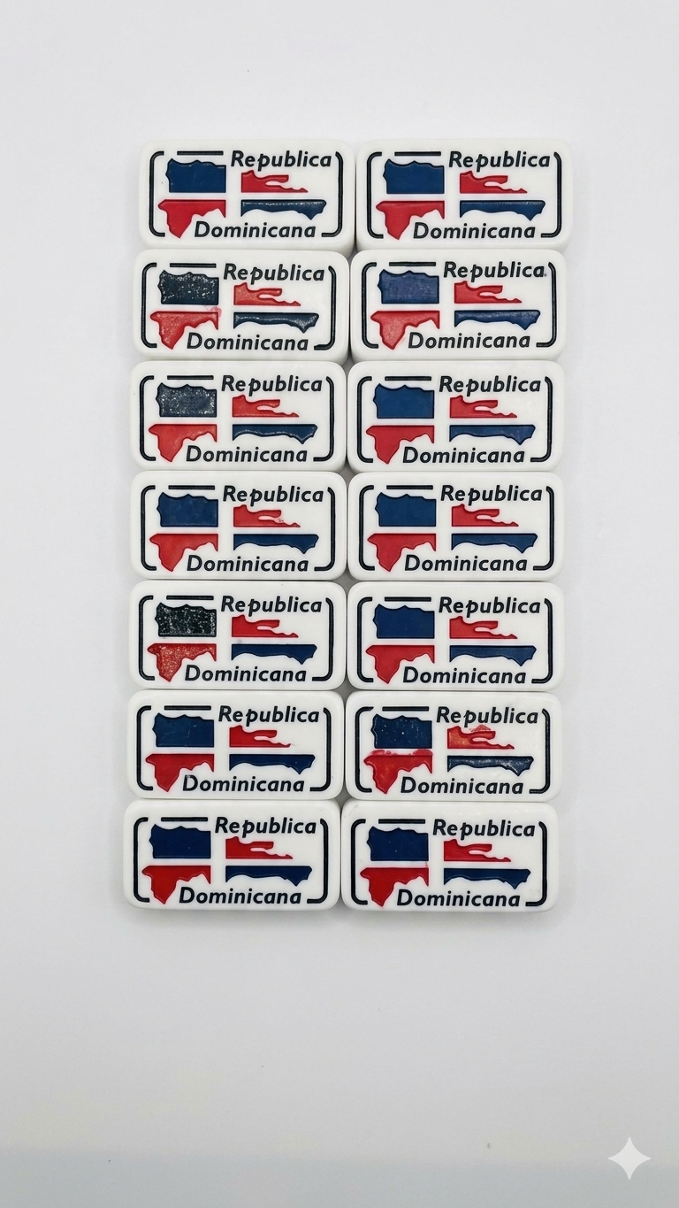 Professional "Dominican Souvenir" Domino Set - Double Six Style