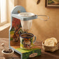 Luxury Artisanal Coffee Strainer with Hand-Painted Wooden Stand | Traditional Dominican Style