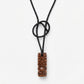 Dominican Guayacán Wood Taíno-Inspired Pendant Necklace
