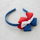 "Classic Spirit" Tricolor Bow Headband