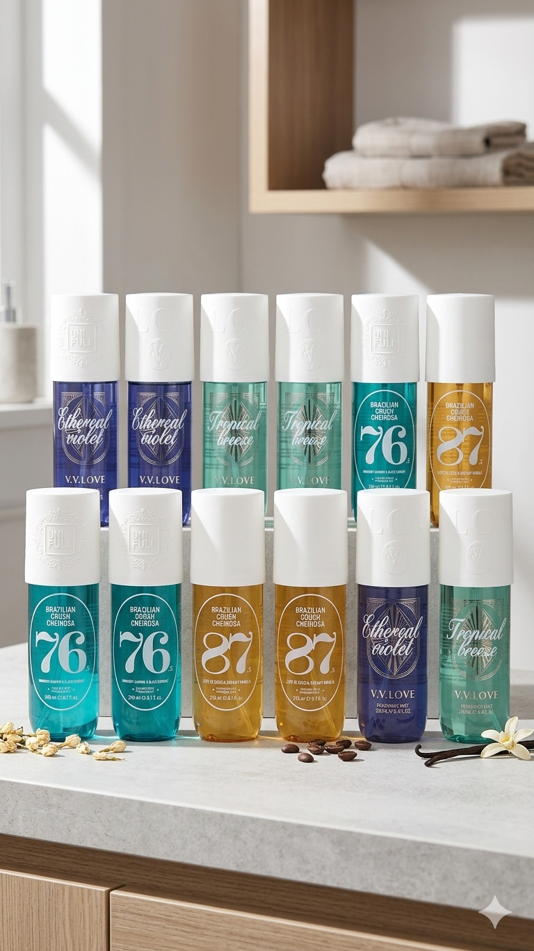 Wholesale: 12 unit Fragance Mists Surtidos - Colección Premium V.V.LOVE