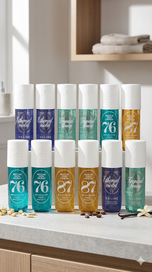 Wholesale: 12 unit Fragance Mists Surtidos - Colección Premium V.V.LOVE