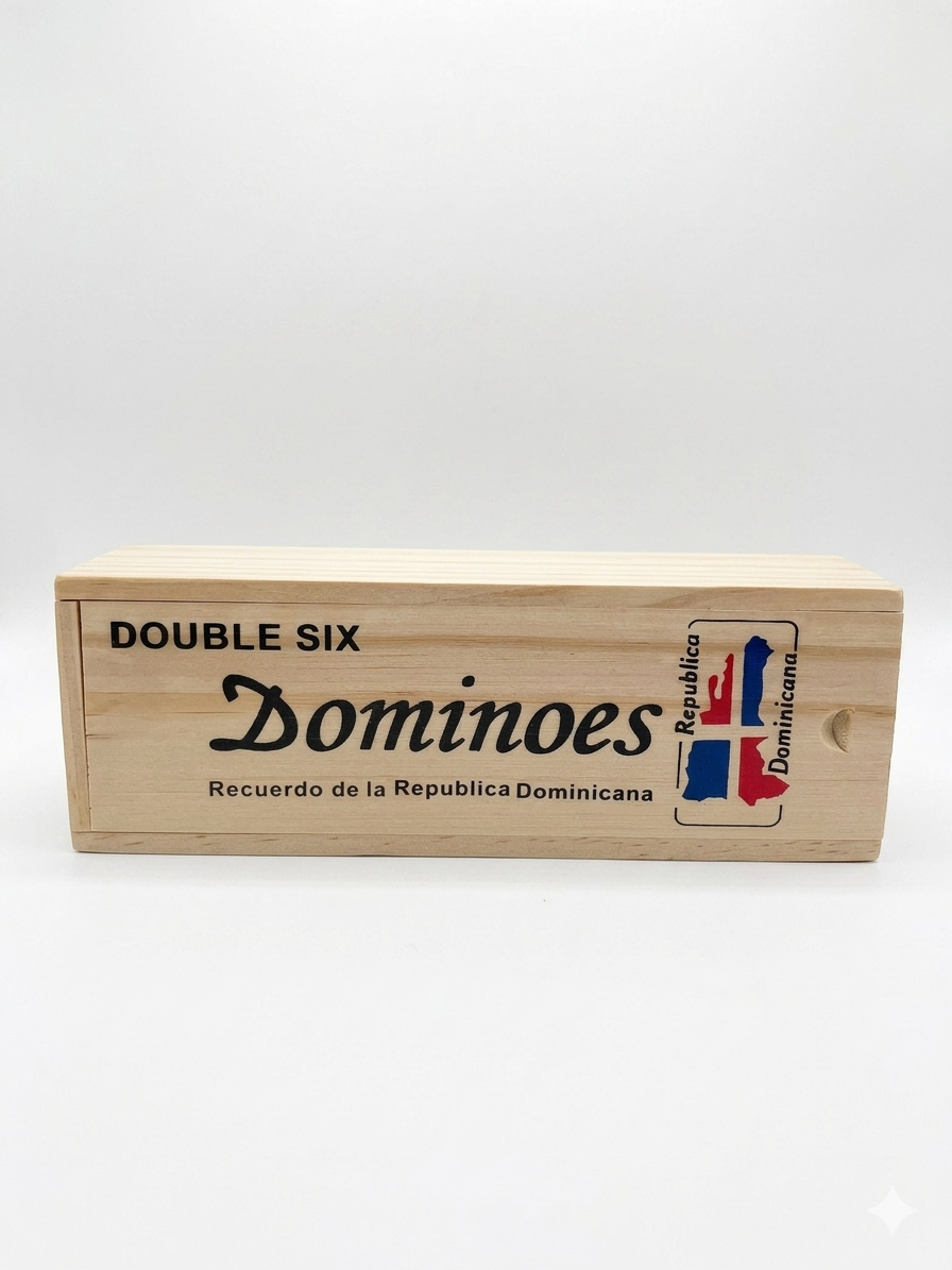 Professional "Dominican Souvenir" Domino Set - Double Six Style