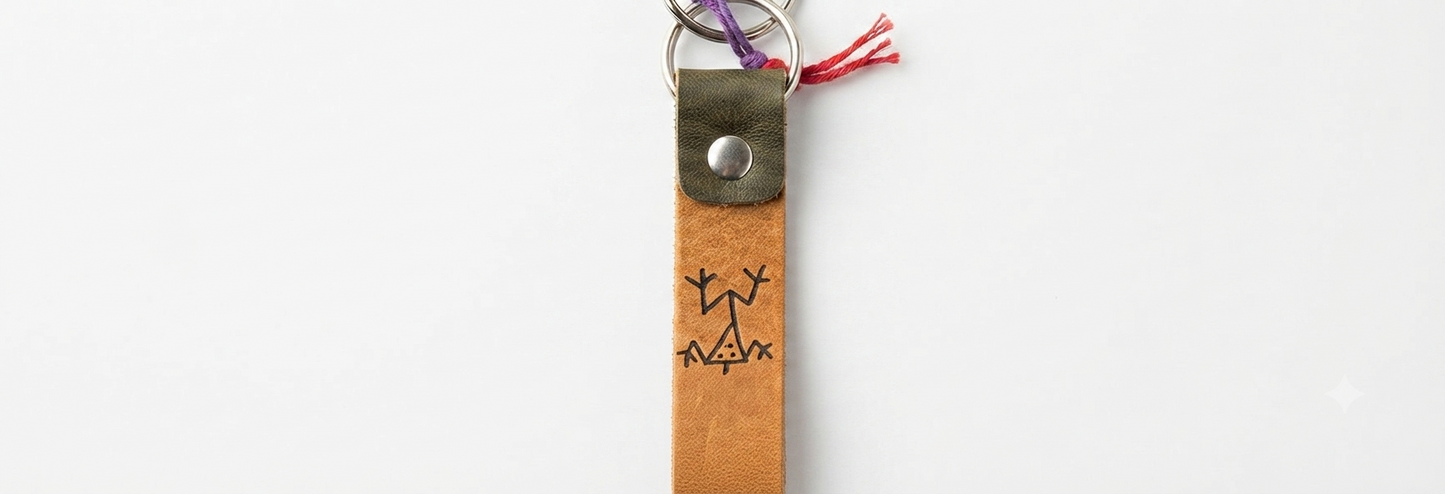 Personalized Genuine Leather Keychain – Made in the Dominican Republic