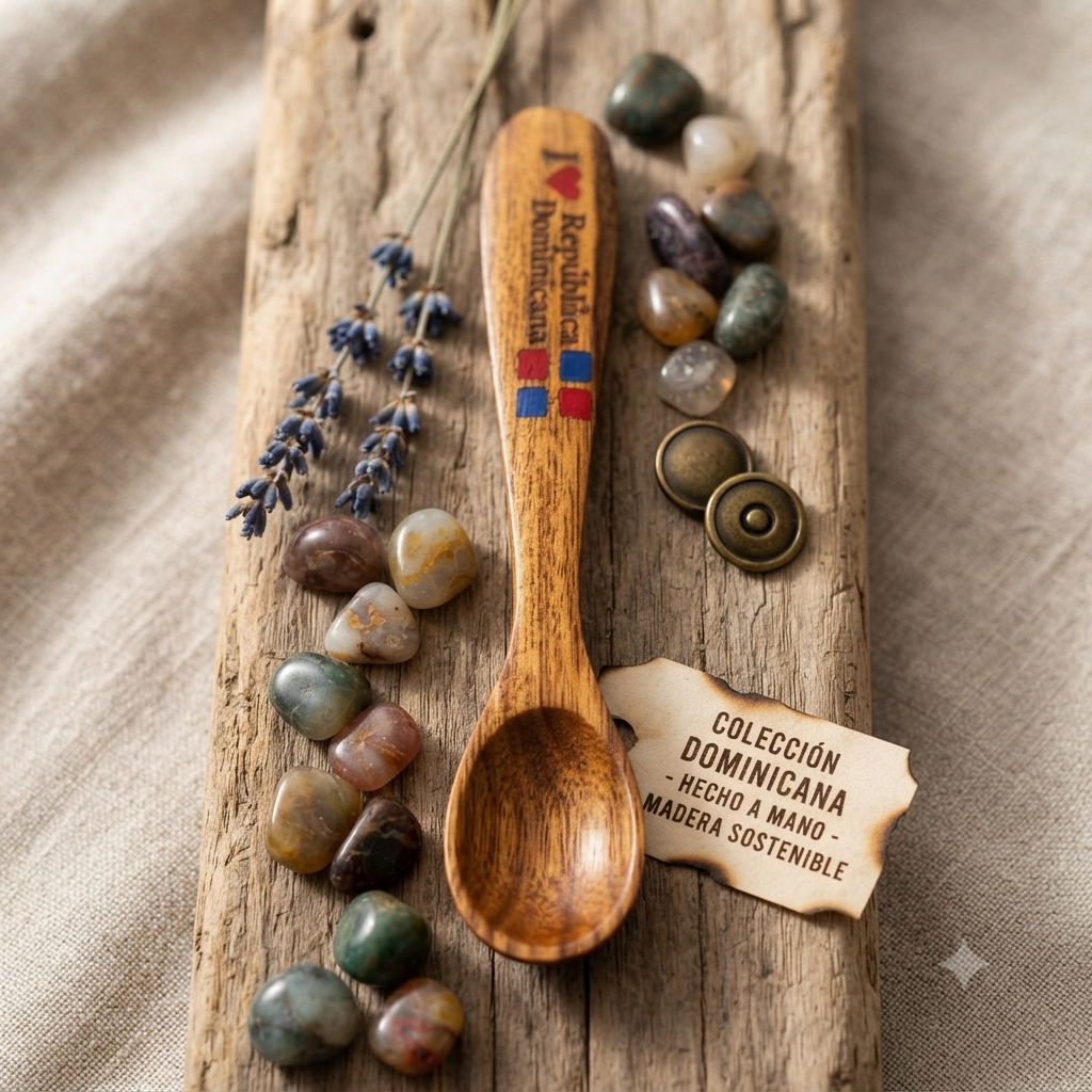 Dominican Guayacán Wood Decorative Spoon