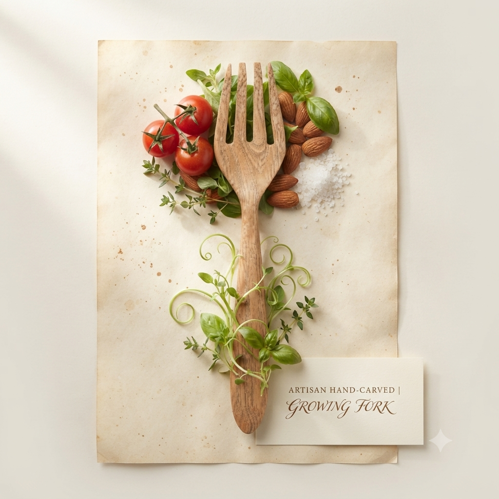 Dominican Guayacán Wood Serving Fork