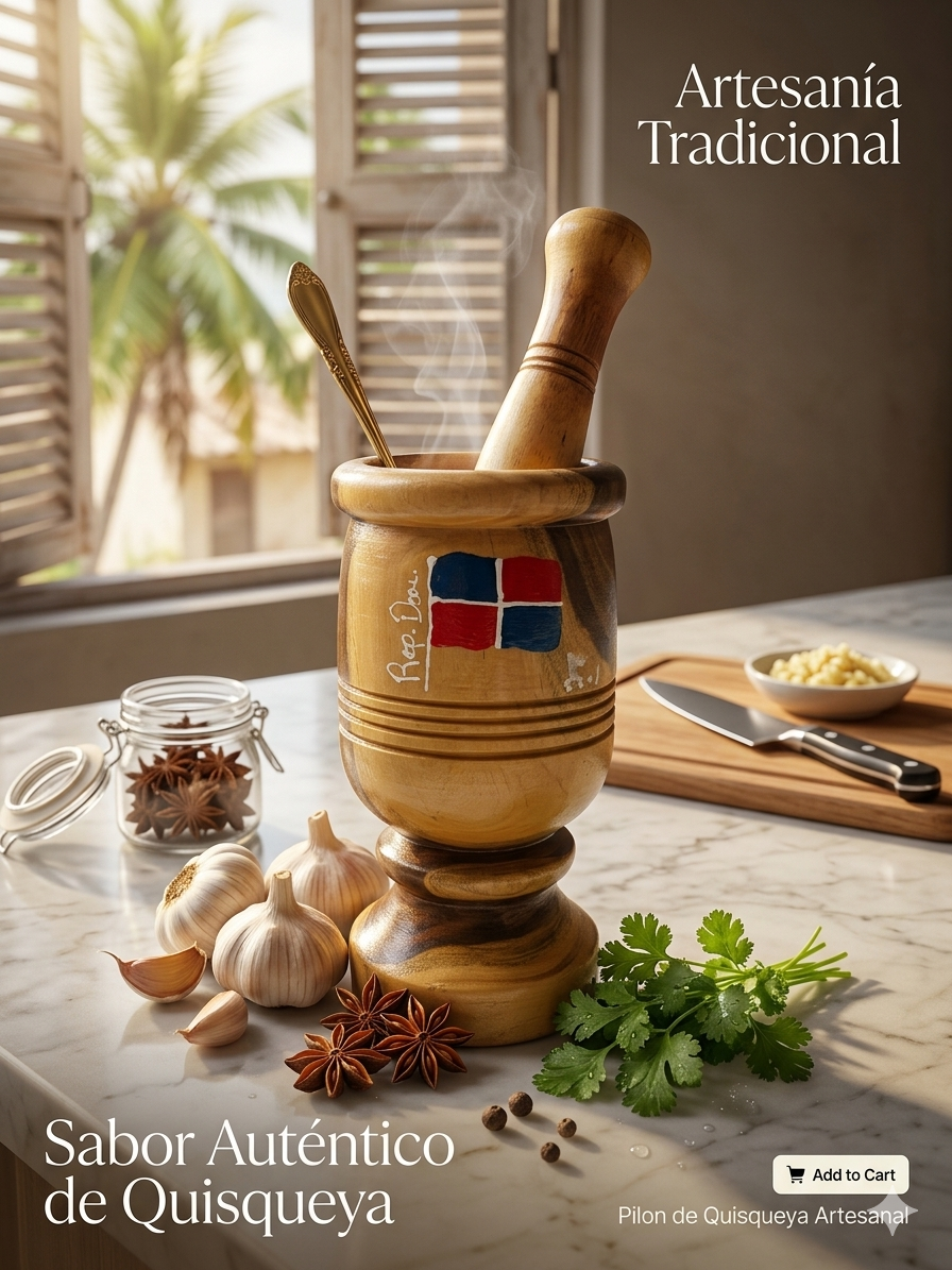 Quisqueya Mortar - Traditional Dominican Craftsmanship