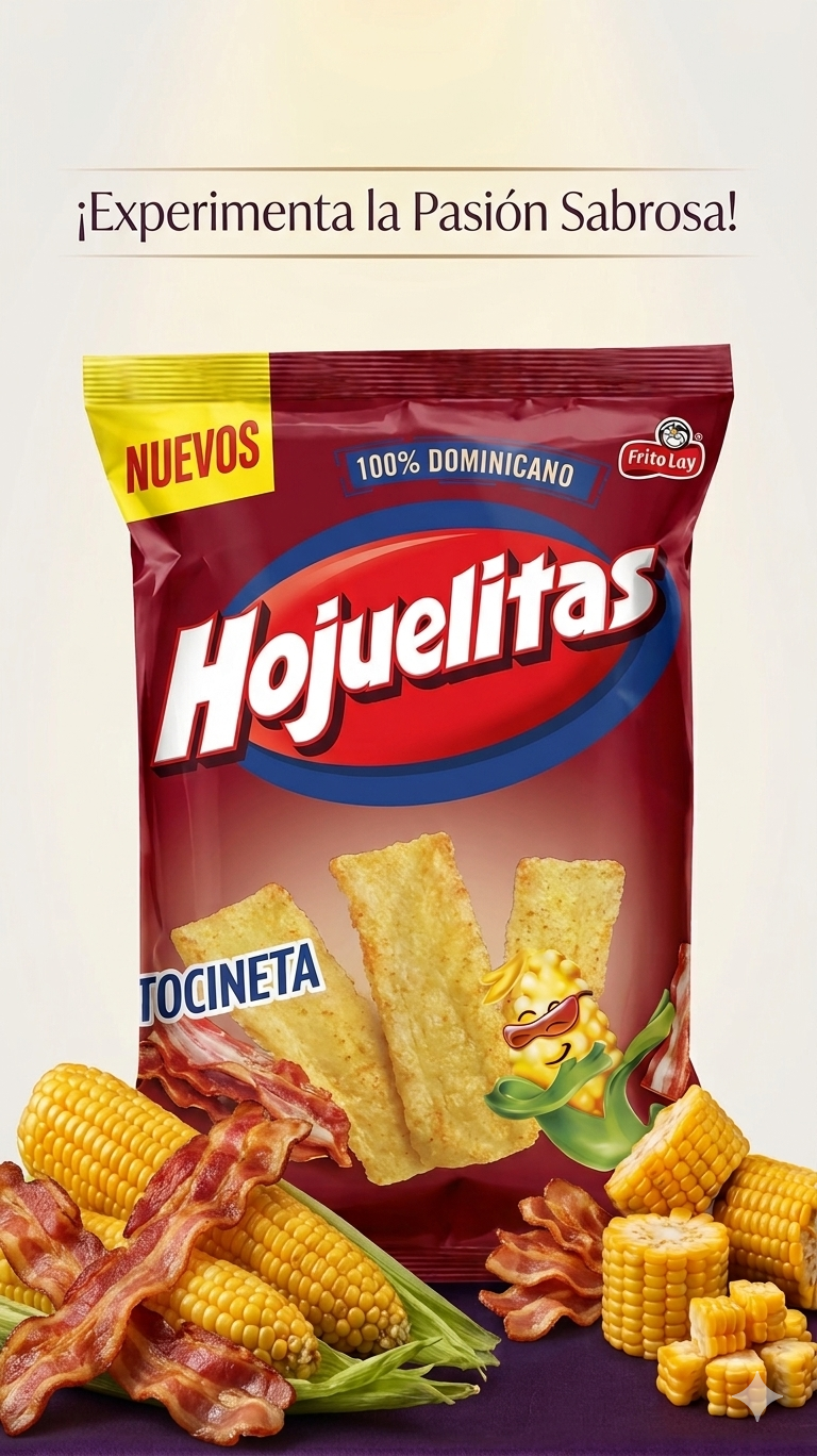 Hojuelitas Bacon & Cheese (3-Pack) – Crispy Dominican Snack with Smoky Flavor - 160 g each