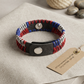 Artisanal Leather Bracelet - Tricolor Edition (Made in RD)
