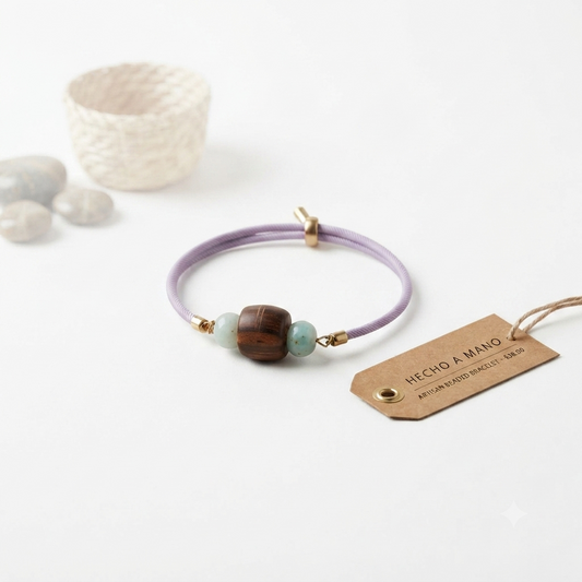 Artisanal Beaded Bracelet - Lilac Edition (Made in RD)
