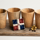 Handcrafted Dominican Guacán Wood Cups Set (4-Pack)