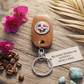 Handcrafted Dominican Republic Guayacán Wood Keychain