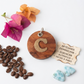 Handcrafted Monogram Initial Guayacán Wood Keychain
