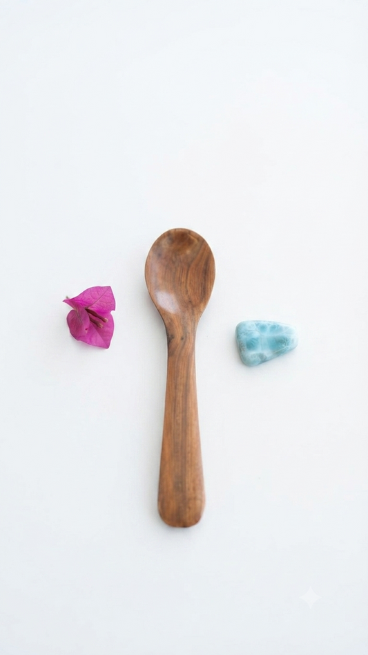 Handcrafted Artisan Guayacán Wood Tasting Spoon