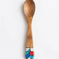 Handcrafted Set of 8 Assorted Hand-Painted Guayacán Wood Spoons
