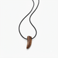 Dominican Guayacán Wood Tusk Pendant Necklace