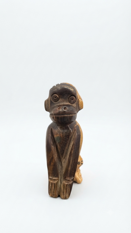 Handcrafted Guayacán Wood Animal Figurine