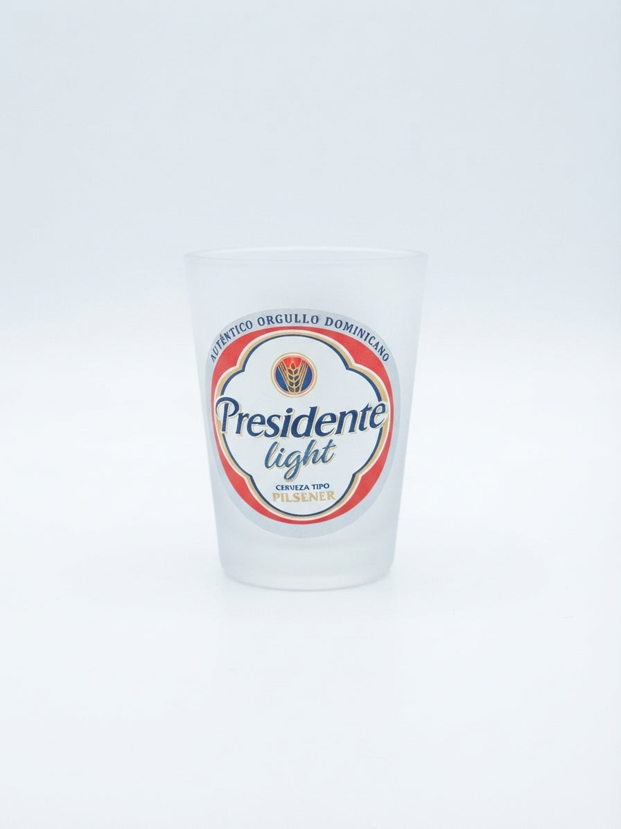 "Presidente Light" Frosted Glass Shot Glass
