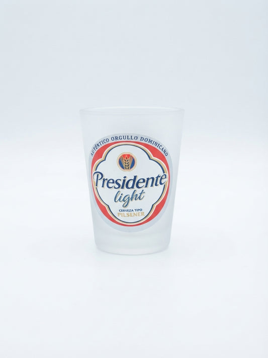 "Presidente Light" Frosted Glass Shot Glass