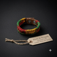 Artisanal Leather Bracelet - Rasta Edition (Made in RD)