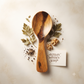 Dominican Guayacán Wood Wide Serving Spoon