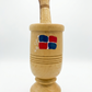Artisanal Wooden Mortar - Dominican Heritage