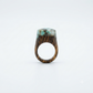 Dominican Guayacán Wood & Larimar Statement Ring
