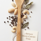 Dominican Guayacán Wood Long Serving Fork with Hanging Cord