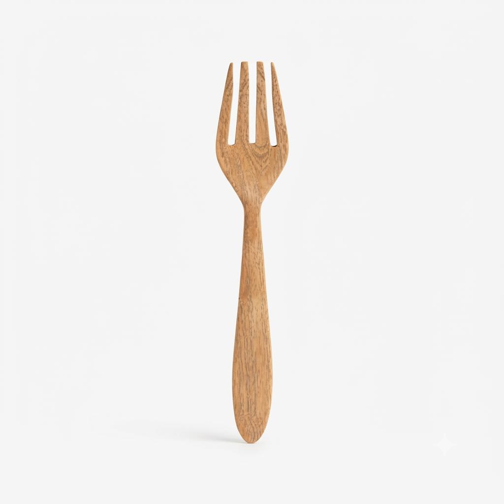 Dominican Guayacán Wood Serving Fork