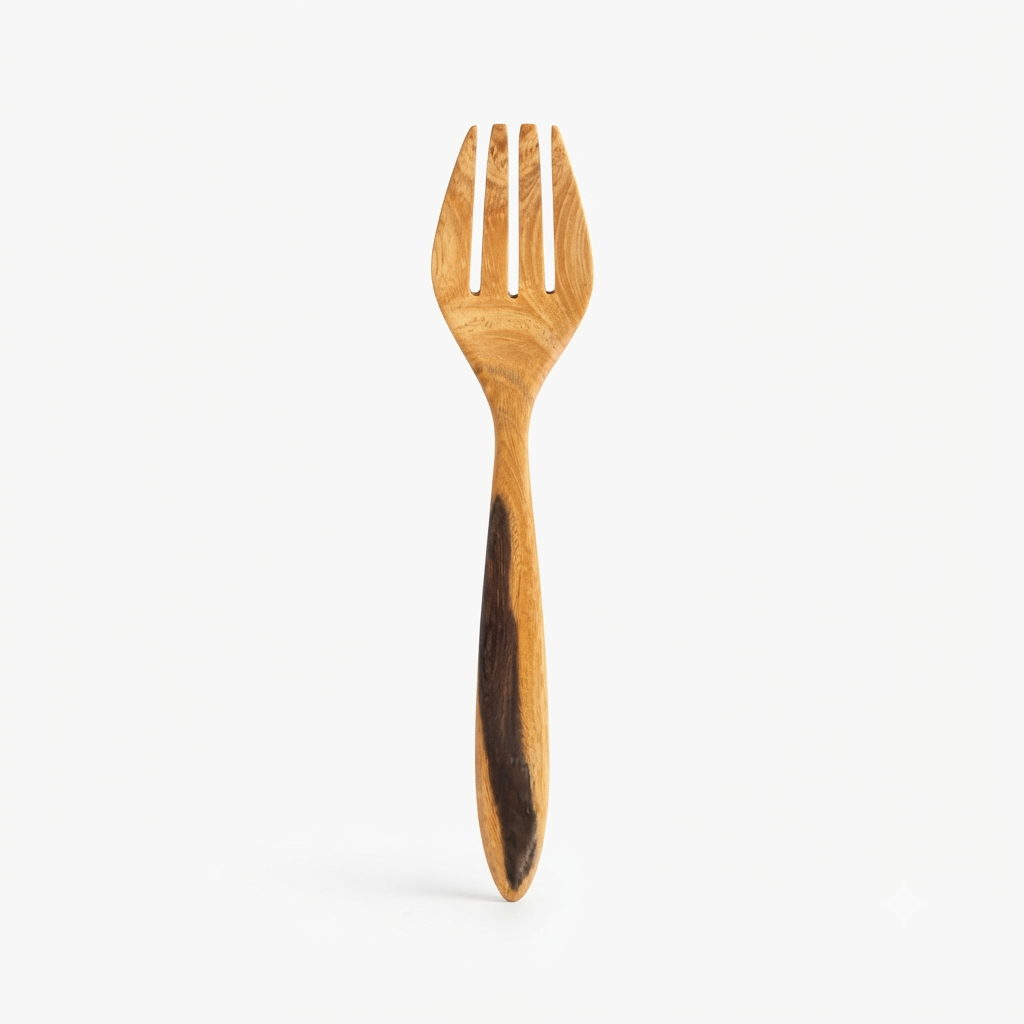 Dominican Guayacán Wood Serving Fork