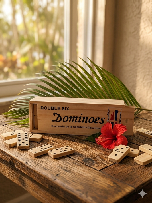 Professional "Dominican Souvenir" Domino Set - Double Six Style