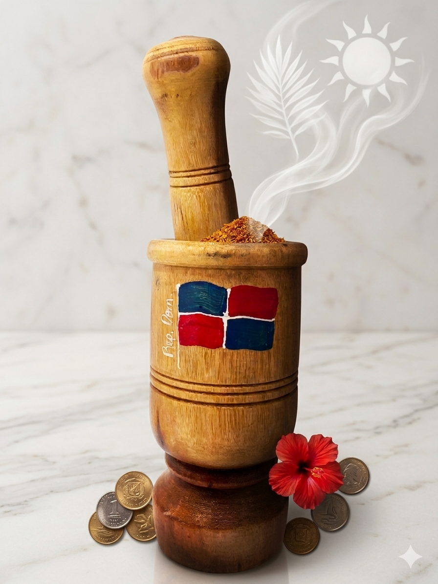 Dominican Pride" Artisanal Mortar