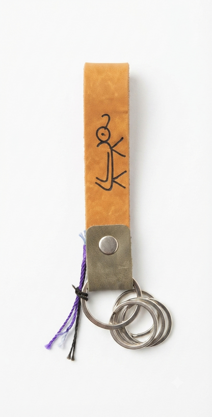 Personalized Genuine Leather Keychain – Made in the Dominican Republic