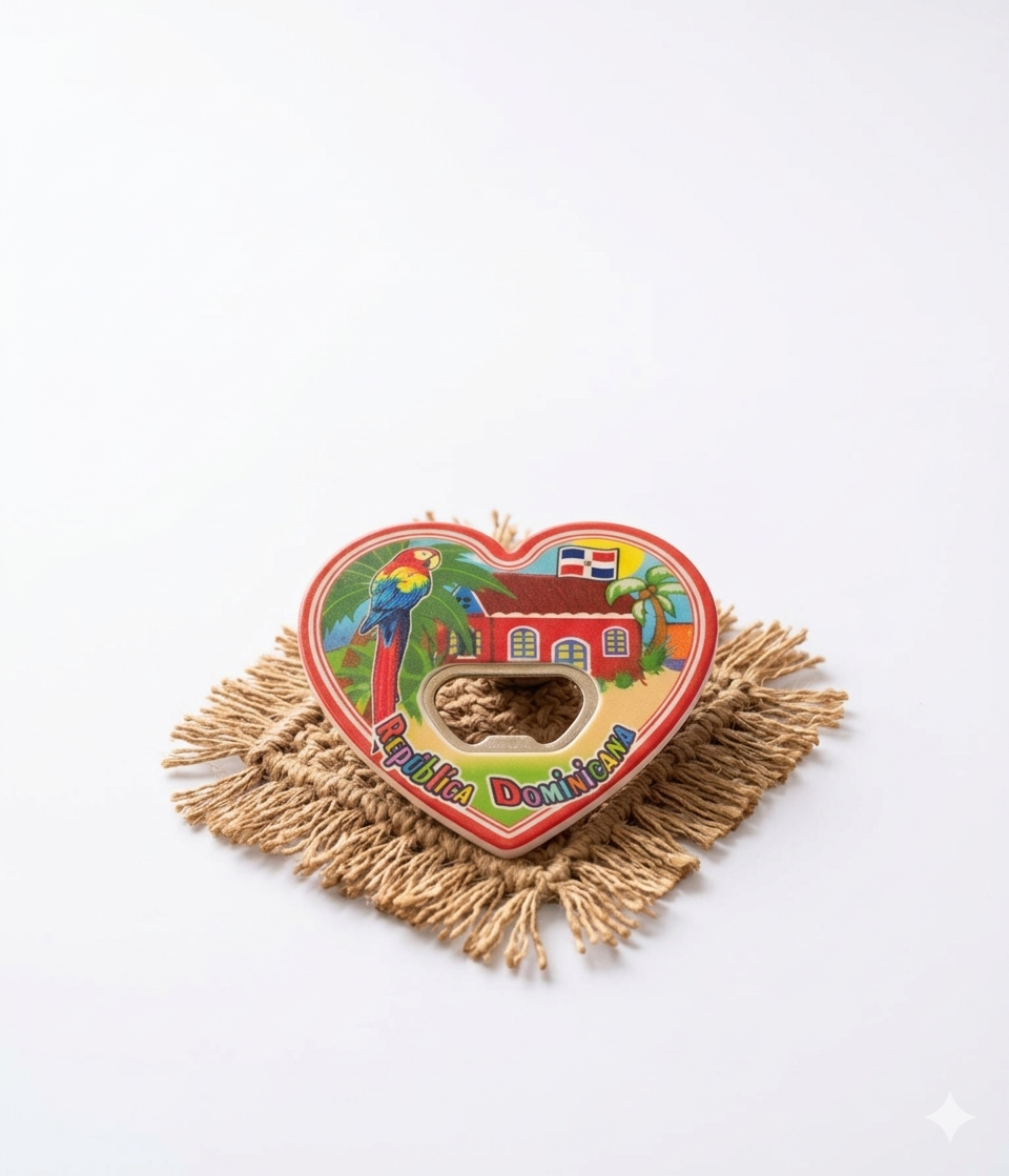 Quisqueya Soul" 3D Magnetic Bottle Opener – Artisan Collection 🇩🇴❤️