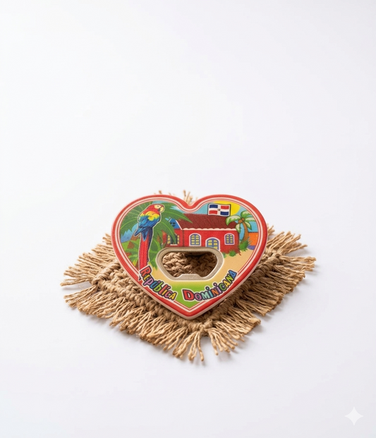 Quisqueya Soul" 3D Magnetic Bottle Opener – Artisan Collection 🇩🇴❤️
