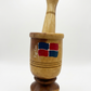 Artisanal Wooden Mortar - "Dominican Republic" Edition