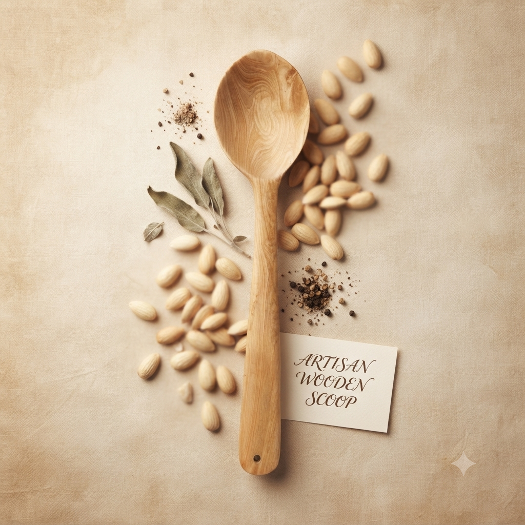 Dominican Guayacán Wood Long Serving Spoon