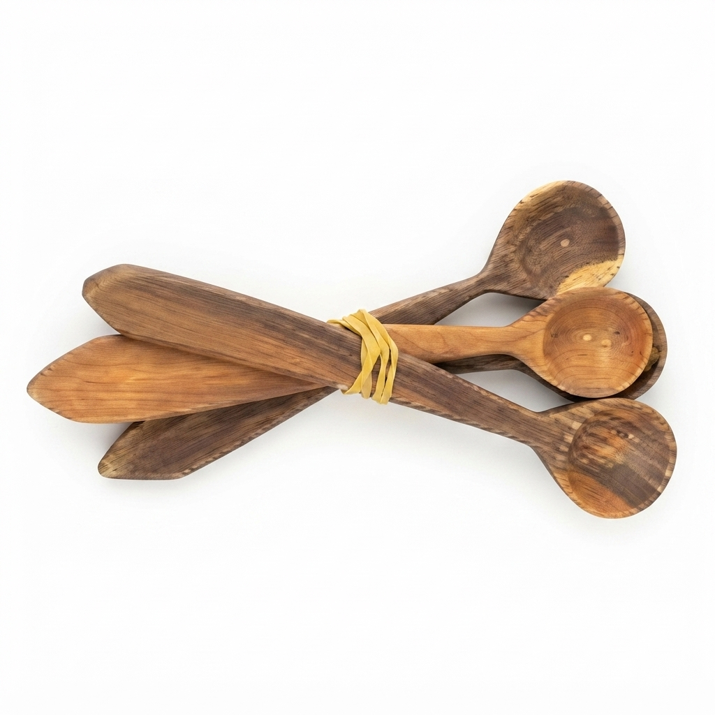 Dominican Guayacán Wood Spoon Set (Bundle)