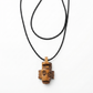 Dominican Guayacán Wood Taíno Cemi Pendant Necklace