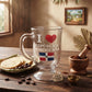 "I Love República Dominicana" Clear Glass Mini Mug (Espresso / Shot Size)