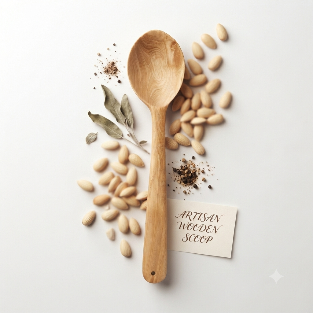 Dominican Guayacán Wood Long Serving Spoon