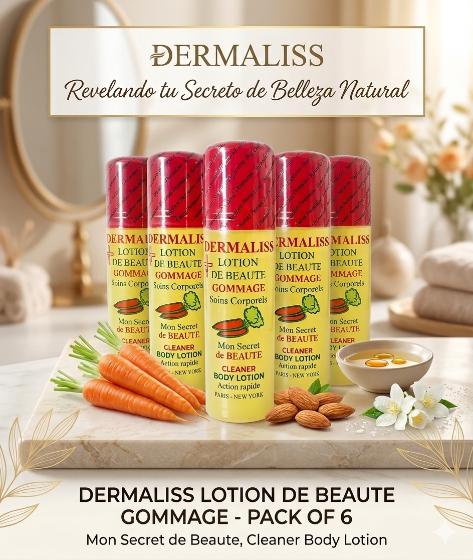 Dermaliss Beauty Lotion (Pack of 6) – Wholesale Fast-Action Body Cleaner (125 ml per unit)